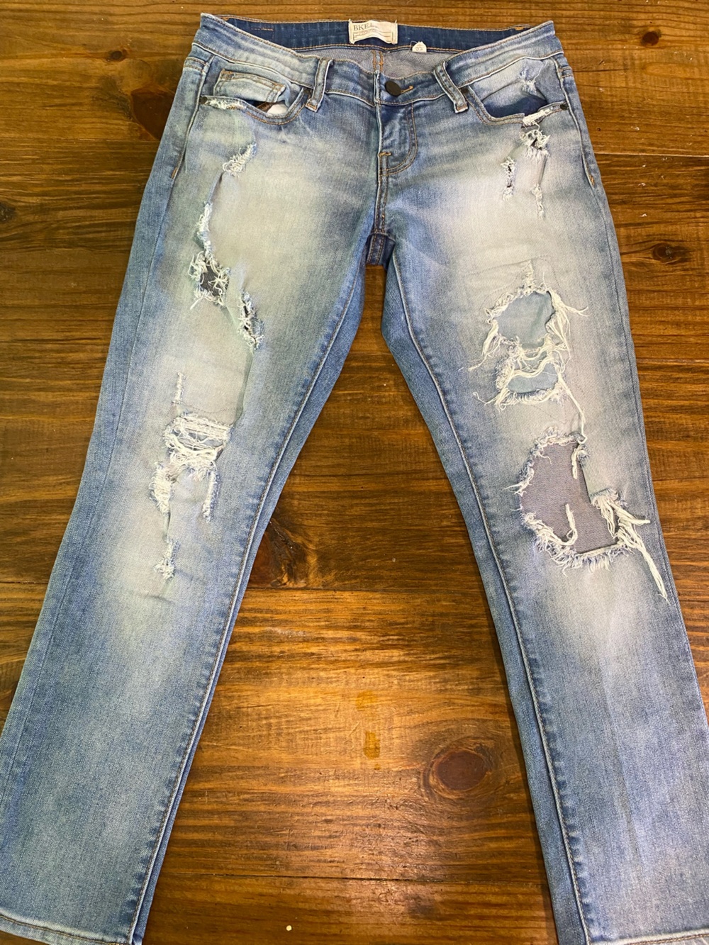 BKE Stella Distressed Ripped Ankle Skinny Jean Size 27